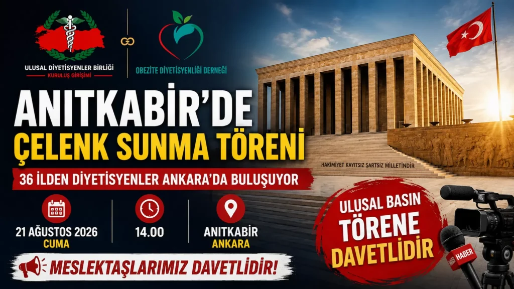 Nevşehir Dahil 36 İlden Diyetisyenler Ankara’da Buluşacak